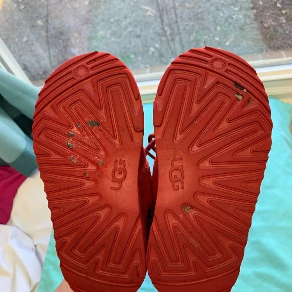 UGG Red Boots Kids Size 11